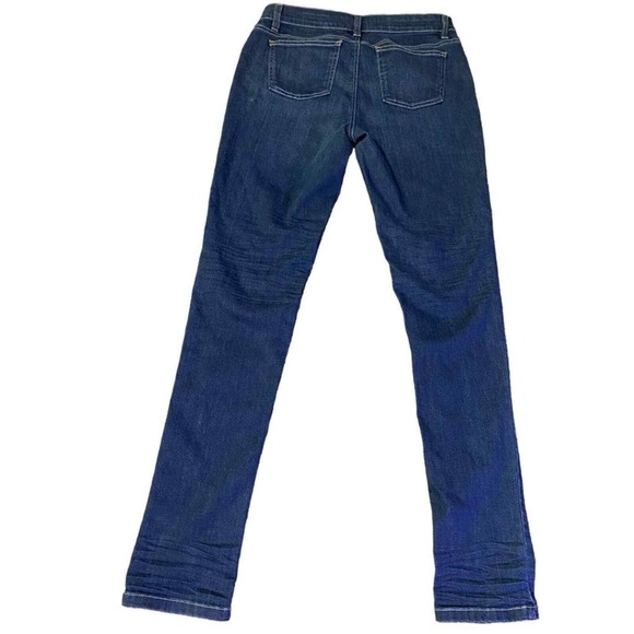 EILEEN FISHER Dark Wash Organic Cotton Blend Skinny Jeans Womens Size 4 - Picture 3 of 6